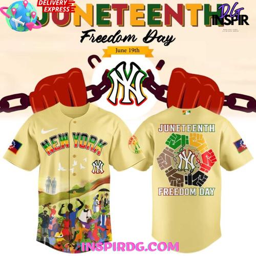 New York Yankees Juneteenth Freedom Day 2025 Baseball Jersey