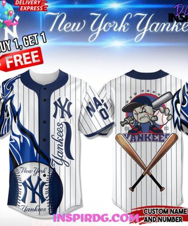 New York Yankees Mlb Personalized Baseball Jersey