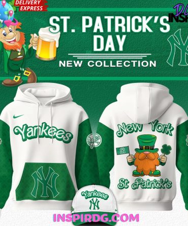 New York Yankees Mlb X St. Patrick’S 2025 All Over Print Hoodie, 3D Hoodie