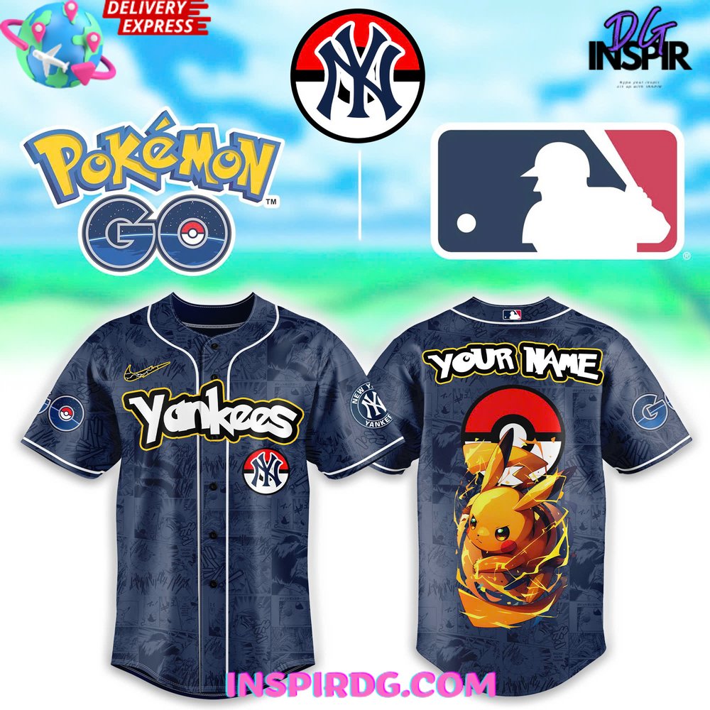 New York Yankees Pokémon Go Special Baseball Jersey
