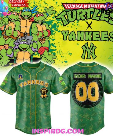 New York Yankees X Teenage Mutant Ninja Turtles Baseball Jersey