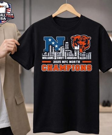 Nfc North Champions Chicago Bears City 2025 Unisex Shirt