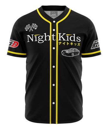 Night Kids Initial D Baseball Jersey