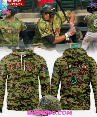 Norfolk Tides Military Appreciation 2025 All Over Print Hoodie