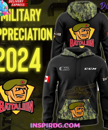 North Bay Battalion Military Appreciation 2024 Hoodie