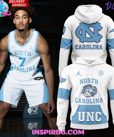 North Carolina Tar Heels Whiteout Jordan Era Throwbacks Hoodie