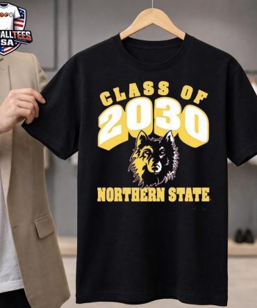Northern State Wolves Maroon Class Of 2030 Unisex Shirt
