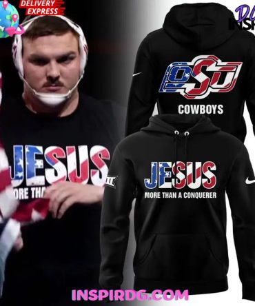 Osu Wyatt Hendrickson “Jesus More Than A Conqueror” Special All Over Print Hoodie