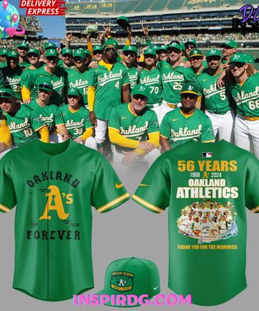 Oakland Athletics Thank You For The Memories 2024 Baseball Jersey