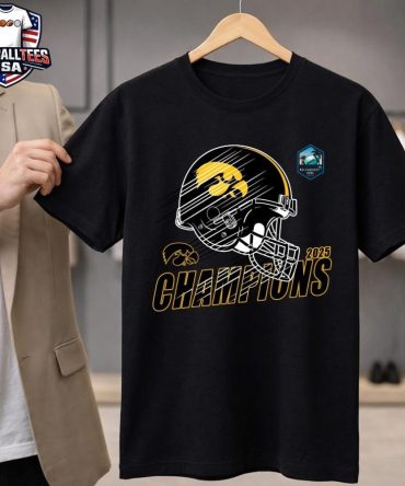 Official Iowa Hawkeyes Football 2025 Celebrate Reliaquest Bowl Champions Shirt