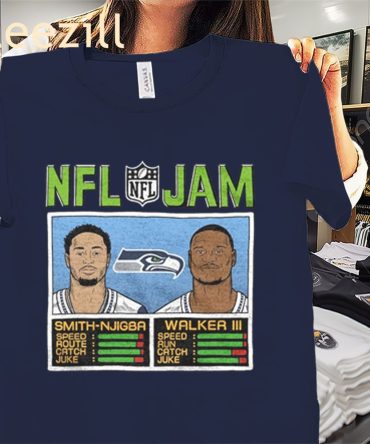 Official Nfl Jam Seahawks Smith-Njigba And Walker Iii Shirt Seattle Seahawks Football Tee