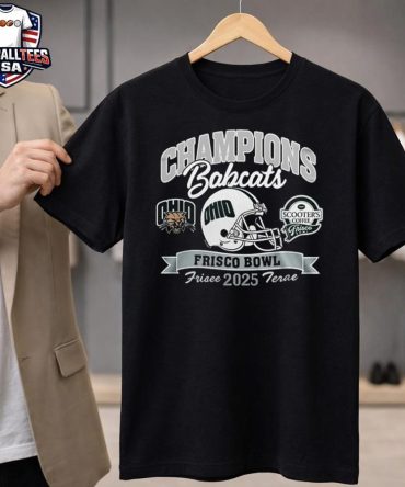 Ohio Bobcats Football Frisco Bowl Champions 2025 Unisex Shirt
