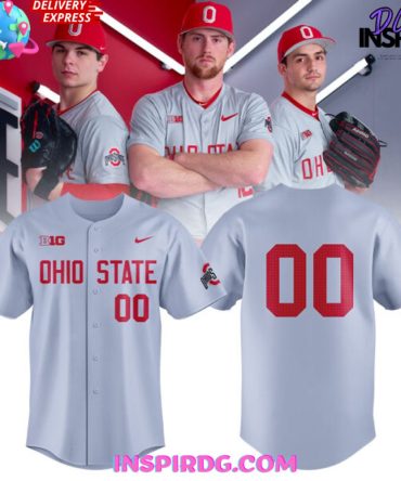 Ohio State Baseball Fresh Road Gray Baseball Jersey