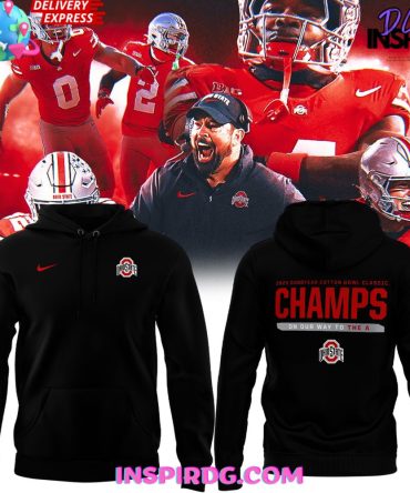 Ohio State Buckeyes 2025 Goodyear Cotton Bowl Classic Champs All Over Print Hoodie, 3D Hoodie