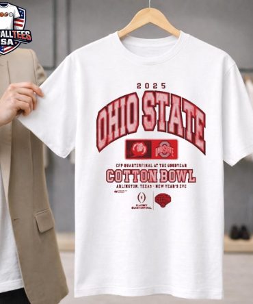 Ohio State Buckeyes 2025 Goodyear Cotton Bowl Arlington Texas New Year'S Eve T-Shirt