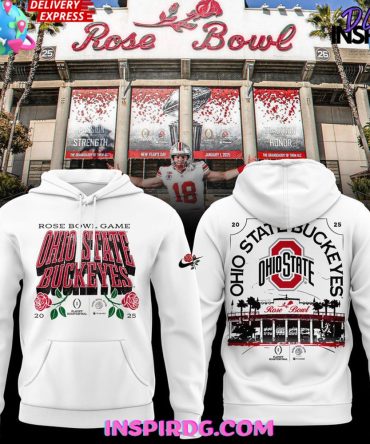 Ohio State Buckeyes 2025 Rose Bowl Commemorative All Over Print Hoodie, 3D Hoodie