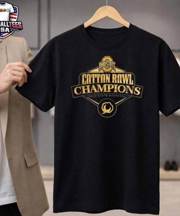 Ohio State Buckeyes Cotton Bowl Champions 2025 Gold Unisex Shirt