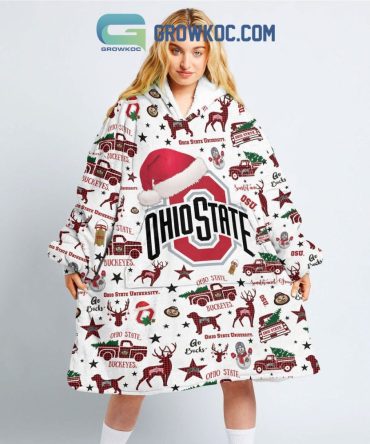 Ohio State Buckeyes Go Bucks Oodie Blanket Hoodie