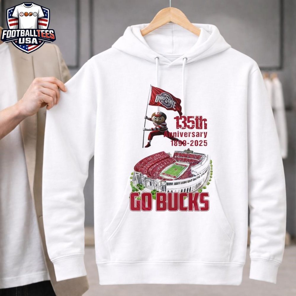 Ohio State Buckeyes Mascot 135Th Anniversary 1899-2025 Go Bucks Unisex Shirt - Image 2