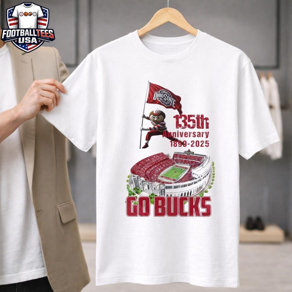 Ohio State Buckeyes Mascot 135Th Anniversary 1899-2025 Go Bucks Unisex Shirt