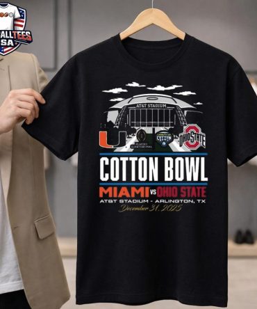 Ohio State Buckeyes Vs Miami 2025 Cotton Bowl Stadium Unisex Shirt