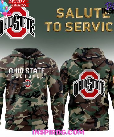 Ohio State Football Salute To Service Special Camo Hoodie