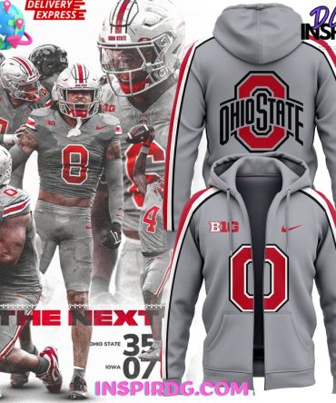 Ohio State Football The Next Game 2024 Gray Zip Hoodie