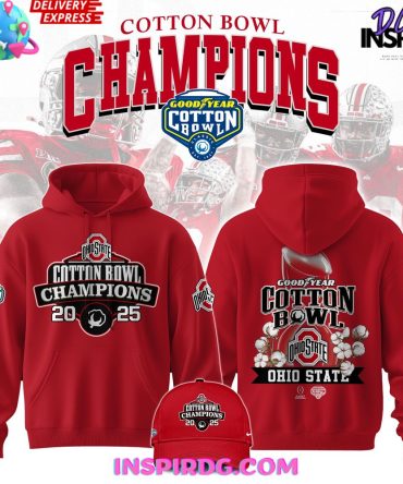 Ohio State Ncaa Cotton Bowl Champions 2025 All Over Print Hoodie, 3D Hoodie