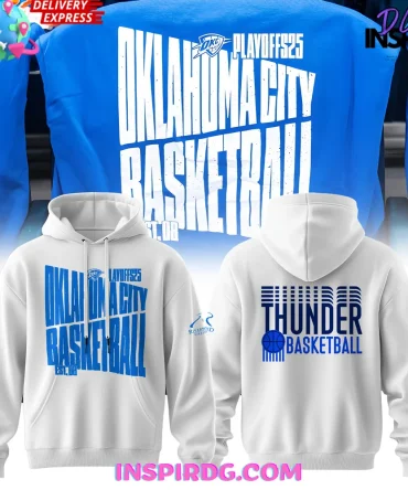 Oklahoma City Thunder 2025 Playoff Nba All Over Print Hoodie