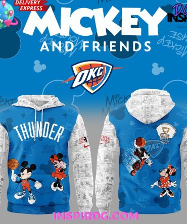 Oklahoma City Thunder Mickey & Friends Special All Over Print Hoodie, 3D Hoodie