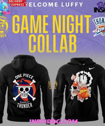 Oklahoma City Thunder X One Piece Luffy Gear 5 All Over Print Hoodie, 3D Hoodie