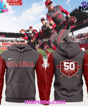 Oklahoma Softball 50Th Anniversary Season All Over Print Hoodie, 3D Hoodie