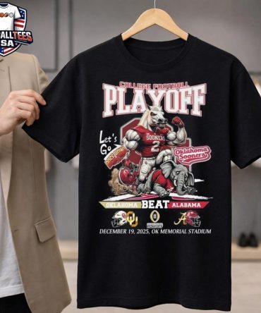 Oklahoma Sooners Beat Alabama College Football Playoff Dec 19 2025 Let'S Go Mascot Unisex Shirt