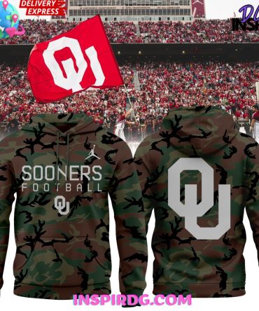 Oklahoma Sooners Military Appreciation 2024 Camo Hoodie