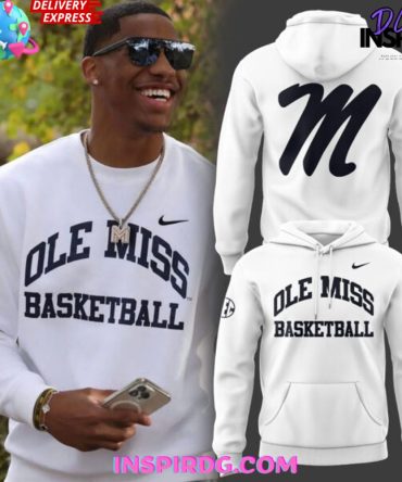 Ole Miss Basketball Nike Sec White Hoodie