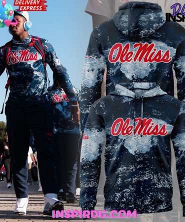 Ole Miss Football Blue Snow Limited Hoodie