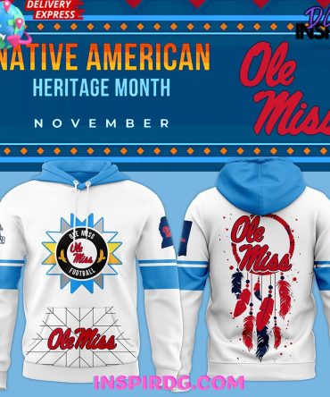 Ole Miss Rebels 2024 Native American Special White Hoodie