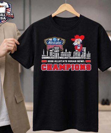 Ole Miss Rebels 2026 Allstate Sugar Bowl Champions Skyline Names Logo Unisex Shirt