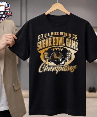 Ole Miss Rebels 2026 Sugar Bowl Champions Gold Unisex Shirt