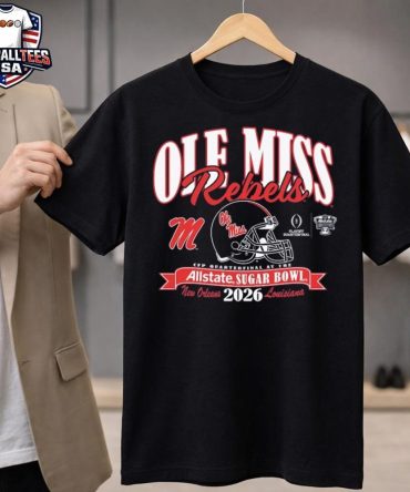 Ole Miss Rebels College Football Playoff 2026 Sugar Bowl T-Shirt
