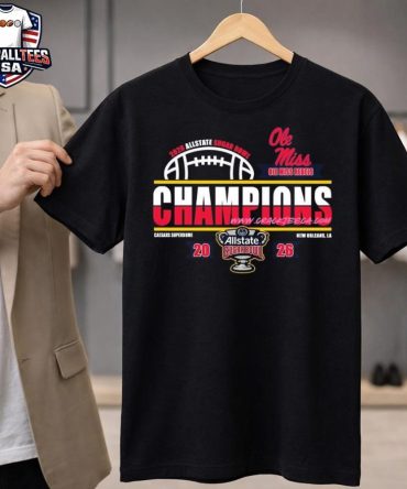 Ole Miss Rebels Football 2026 Allstate Sugar Bowl Champions Locker Room Unisex Shirt
