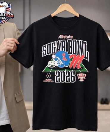 Ole Miss Rebels Football Playoff Quarterfinal 2026 Allstate Sugar Bowl T-Shirt