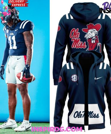 Ole Miss Rebels Football Traditional Special Zip Hoodie