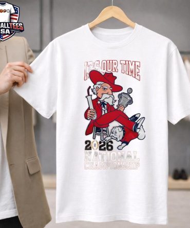 Ole Miss Rebels Mascot It'S Our Time 2026 College Football Playoff National Championship Unisex Shirt