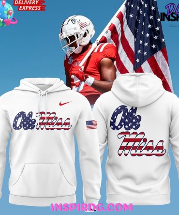 Ole Miss Rebels Military Appreciation 2024 White Hoodie