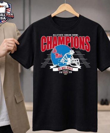 Ole Miss Rebels Named To Champions 2026 Allstate Sugar Bowl College Football Playoff Quarterfinal Helmet Unisex Shirt