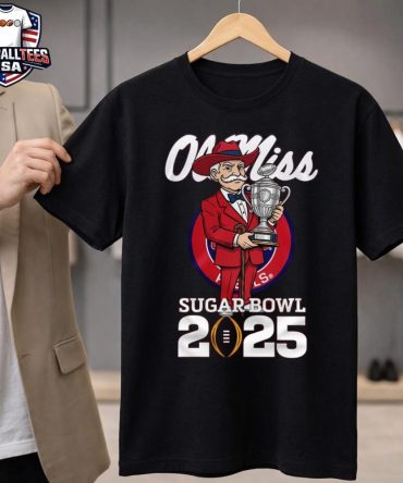 Ole Miss Rebels Sugar Bowl 2025 Mascot Trophy Unisex Shirt