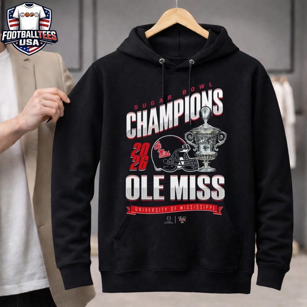 Ole Miss Rebels Sugar Bowl Champions Trophy 2026 Unisex Shirt - Image 3