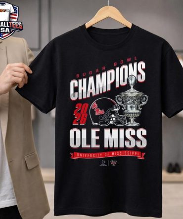 Ole Miss Rebels Sugar Bowl Champions Trophy 2026 Unisex Shirt