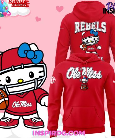 Ole Miss Rebels X Hello Kitty 2024 Red Hoodie
